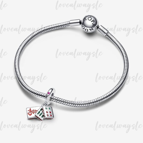 Pandora Mahjong Triple Dangle Charm - Picture 2 of 5